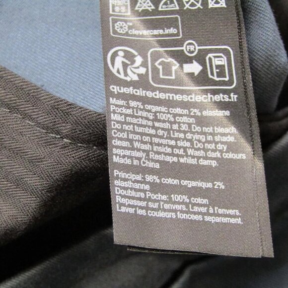 NEW ALLSAINTS Pants Workers Blue Size 36 Walde Skinny Fit Chino Mid Rise Regular - Picture 8 of 8